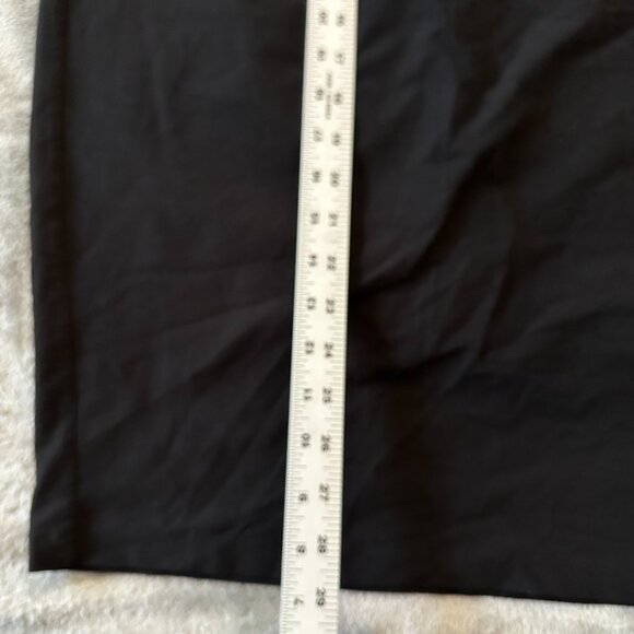 Eileen Fisher Black Midi Skirt Women's MEDIUM Classic Business Minimalist - Picture 2 of 5